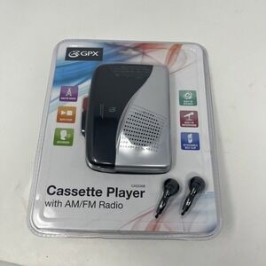 GPX cassette player recorder radio stereo am/fm CAS335B belt clip New Sealed